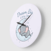 Dream Big, Little One ラージ壁時計 (傾斜)