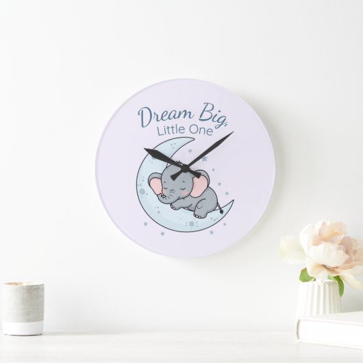 Dream Big, Little One ラージ壁時計 (ホーム)