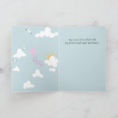 Dream Big Little One - Baby Congratulations カード (内部)