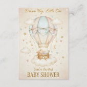 Dream Big, Little One – Baby Shower  招待状 (正面)