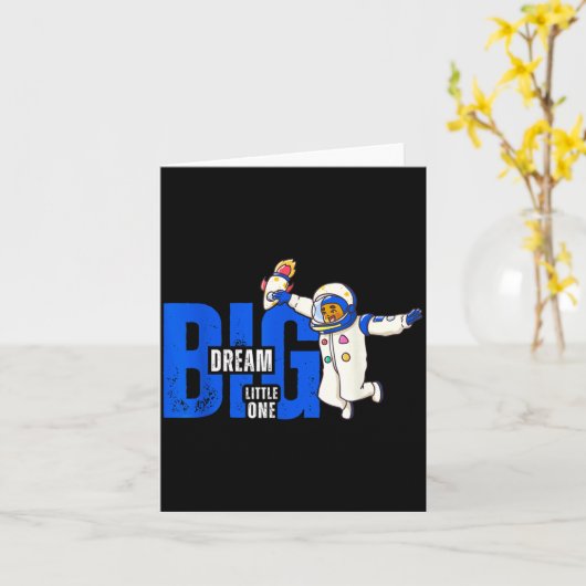 Dream Big, Little One - Insrational Quote Gift For カード (黄色い花)