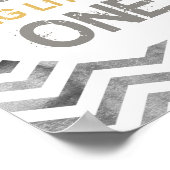 Dream big little one, Safari, Boy's room poster ポスター (角)