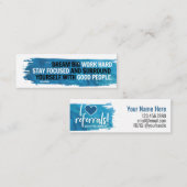 Dream Big Mini CardとIハート紹介 スキニー名刺 (正面/裏面)