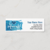 Dream Big Mini CardとIハート紹介 スキニー名刺 (裏面)