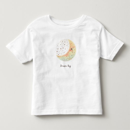"Dream Big" Moon & Stars Toddler Tee t-shirt トドラーTシャツ (正面)