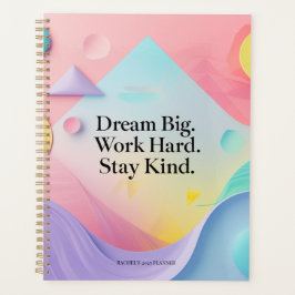 Dream Big Motivational Notebook – Inspirational Qu プランナー手帳