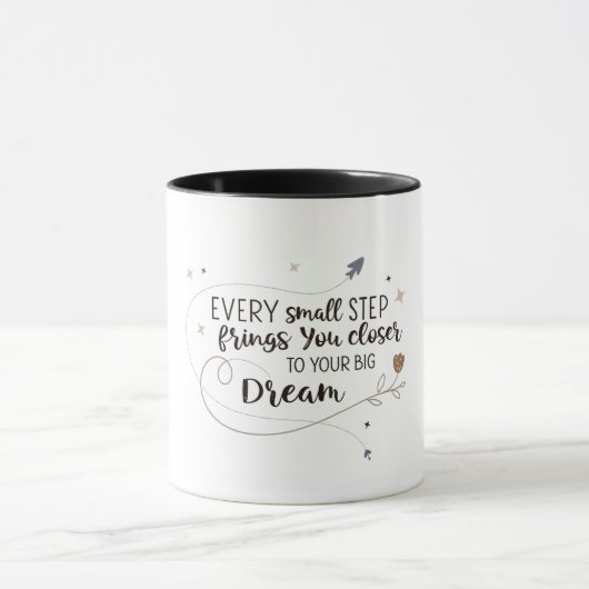 Dream Big Mug: Sip Towards Your Goal マグカップ (中央)
