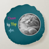 Dream Big. Nap Often  round cushion ラウンドクッション (裏面)