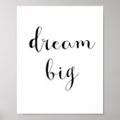 Dream big poster ポスター (正面)