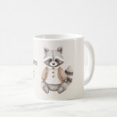 Dream Big Raccoon コーヒーマグカップ (正面右)
