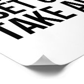 Dream Big Set Goals Take Action Motivational Quote ポスター (角)