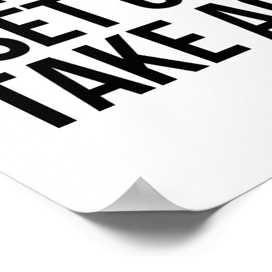 Dream Big Set Goals Take Action Motivational Quote ポスター (角)