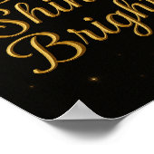 Dream Big Shine Bright Inspirational   ポスター (角)