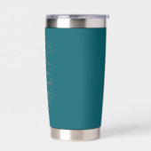 Dream Big, Shine Bright, Teal Insulated Tumbler 保温保冷タンブラー (左面)
