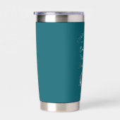 Dream Big, Shine Bright, Teal Insulated Tumbler 保温保冷タンブラー (右面)