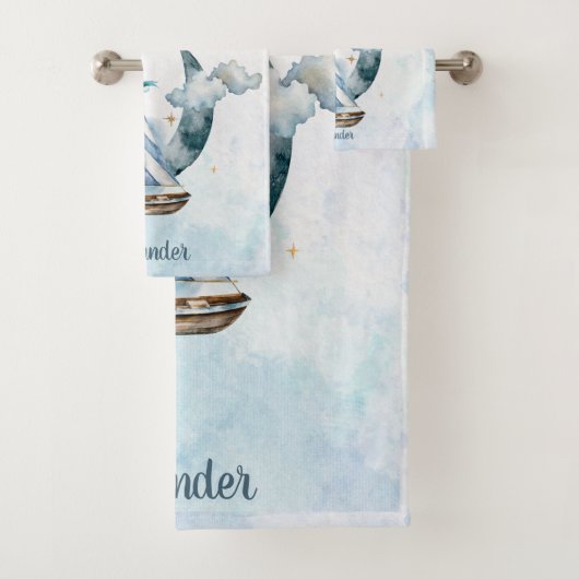 Dream Big Ship in the海カスタマイズ バスタオルセット (インサイチュ)