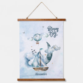 Dream Big Ship in the海カスタマイズ 吊り下げ型タペストリー