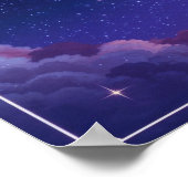 Dream Big Starry Night Quote ポスター (角)