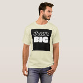 Dream Big T-Shirt：とインスパイア達成 Tシャツ (正面フル)