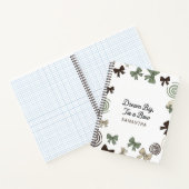 Dream Big, Tie a Bow Notebook with name ノートブック (内部)