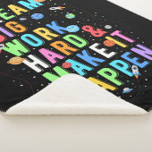 Dream Big Work懸命&実現 シェルパブランケット (3/4)