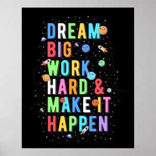 Dream Big Work懸命&実現 ポスター