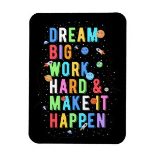 Dream Big Work懸命&実現 マグネット