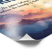 Dream Big, Work Hard – Inspirational Motivational  フォトプリント (角)