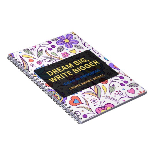 Dream Big, Write Bigger – Inspirational ノートブック (右側)