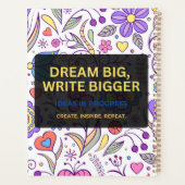 Dream Big, Write Bigger – Inspirational プランナー手帳 (裏面)