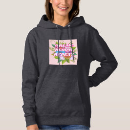 Dream Bloom Repeat Floral Motivational Sweatshirt パーカ