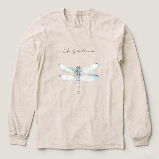 Dream Blue Mint Butterfly トライブレンドＴシャツ (デザイン正面)