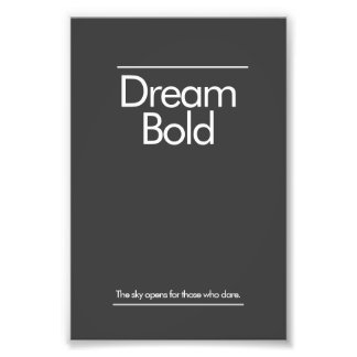 "Dream Bold” Minimalist Office Poster フォトプリント