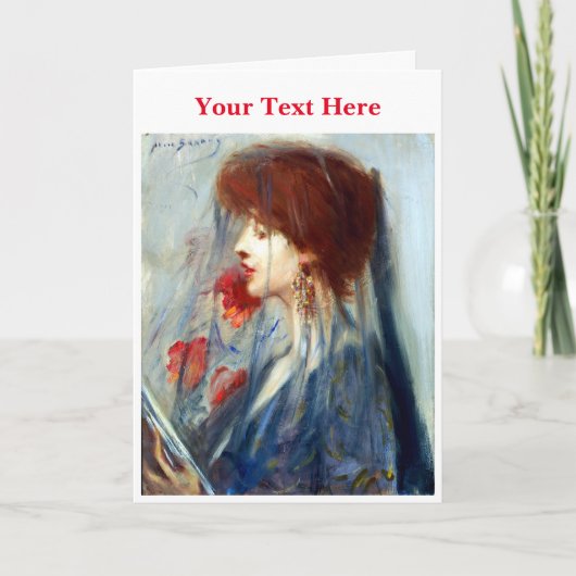 Dream book by Alice Pike Barney サンキューカード (正面)