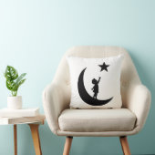 Dream Chaser Cute Minimalist Moon and Star Design クッション (椅子)