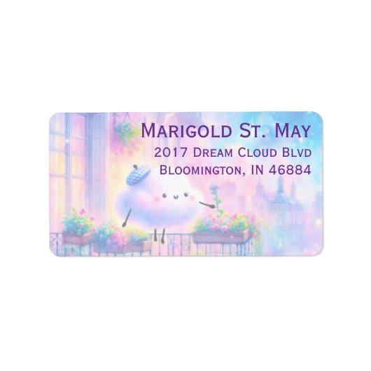 Dream Cloud Address Labels ラベル (正面)