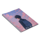 Dream Create Repeat – 美的アニメとさくらんぼ ノートブック (右側)