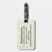 Dream Discover Fairnate Lagageタグ ラゲッジタグ (裏面縦)