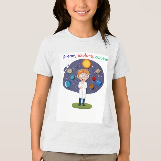 Dream, Explore, Achieve トライブレンドTシャツ (正面)
