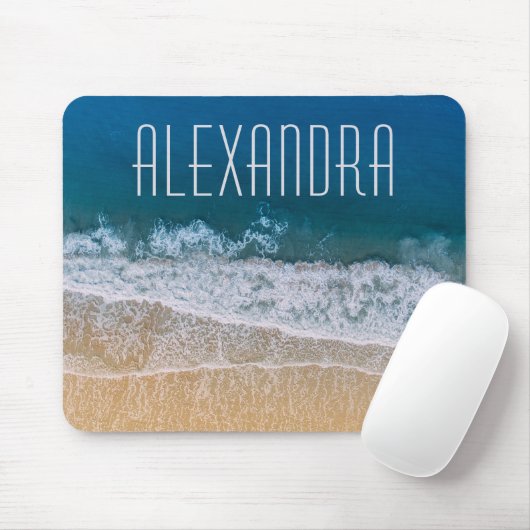 Dream Florida Tropical Sand Beach Name Customized マウスパッド (マウス)