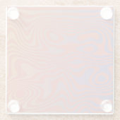 Dream Flow l Abstract Trippy Pattern - No. 01 ガラスコースター (裏面)