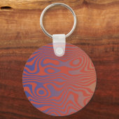 Dream Flow l Abstract Trippy Pattern - No. 01 キーホルダー (正面)