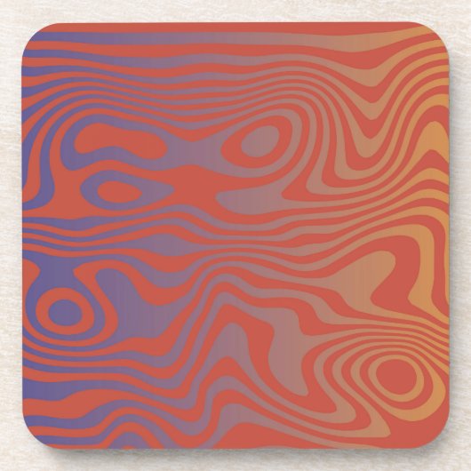 Dream Flow l Abstract Trippy Pattern - No. 01 コースター (正面)