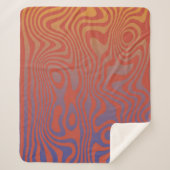 Dream Flow l Abstract Trippy Pattern - No. 01 シェルパブランケット (正面)