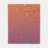 Dream Flow l Abstract Trippy Pattern - No. 01 フリースブランケット (正面)