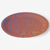 Dream Flow l Abstract Trippy Pattern - No. 01 ペーパープレート (アングル)