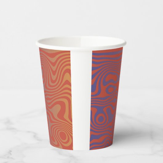 Dream Flow l Abstract Trippy Pattern - No. 01 紙コップ (左)