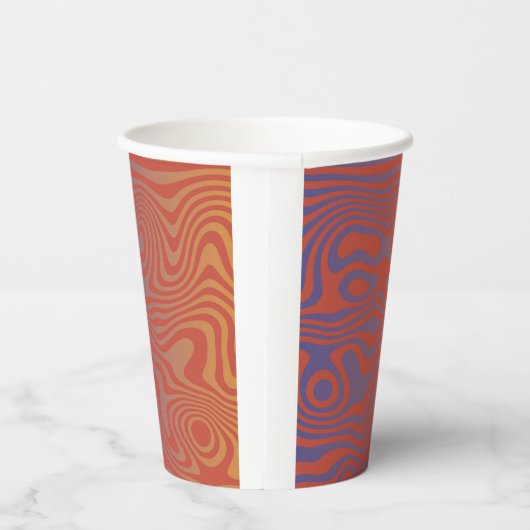 Dream Flow l Abstract Trippy Pattern - No. 01 紙コップ (右)