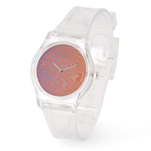 Dream Flow l Abstract Trippy Pattern - No. 01 腕時計 (傾斜)