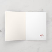 Dream Flowers in Love – RomanticFantasy Nature  箔グリーティングカード (内側レイダウン)